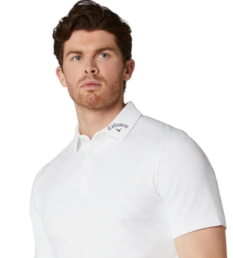 Callaway Odyssey Ventilated Jacquard polo de hombre, bright white
