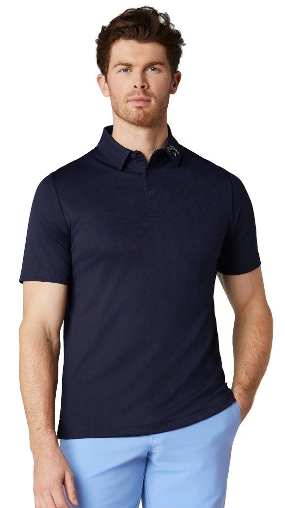 Callaway Odyssey Ventilated Jacquard polo de hombre, peacoat