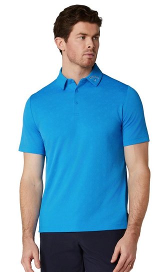 Callaway Odyssey Ventilated Jacquard polo de hombre, brilliant blue