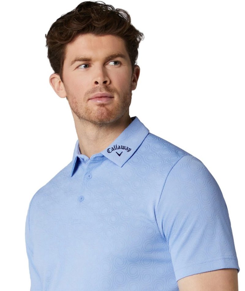 Callaway Odyssey Ventilated Jacquard polo de hombre, vista blue