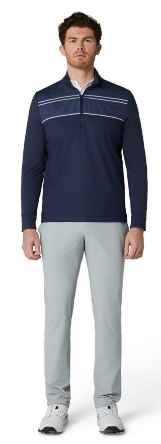 Callaway Blocked Printed Chev Textured sudadera de hombre, peacoat