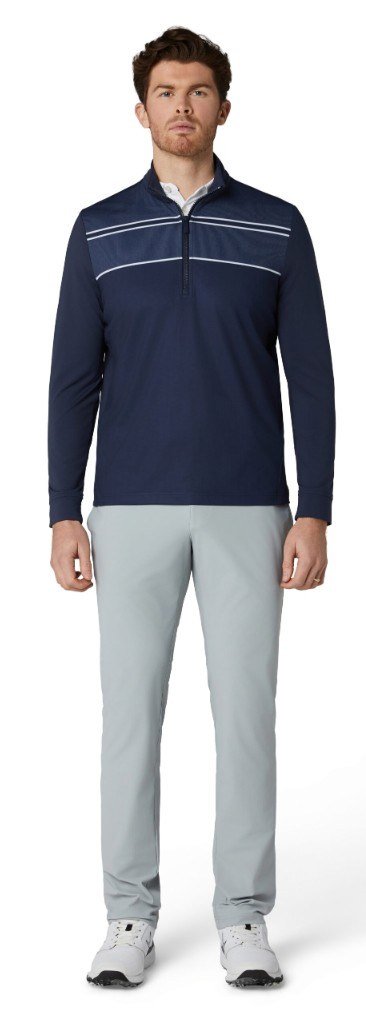 Callaway Blocked Printed Chev Textured sudadera de hombre, peacoat