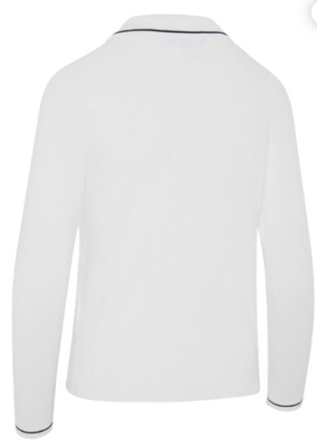 Callaway Collared suéter de mujer, brilliant white