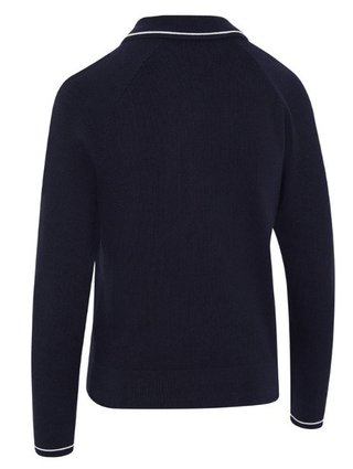 Callaway Collared suéter de mujer, peacoat