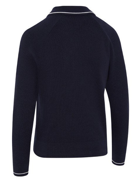 Callaway Collared suéter de mujer, peacoat