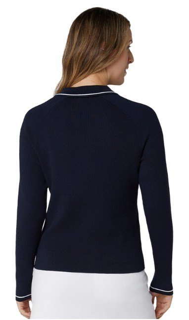Callaway Collared suéter de mujer, peacoat