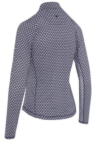 Callaway Scarf Geo Print Long Sleeve polo de mujer, peacoat