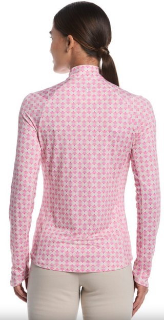 Callaway Deco Geo Printed sudadera de mujer, fuchsia purple