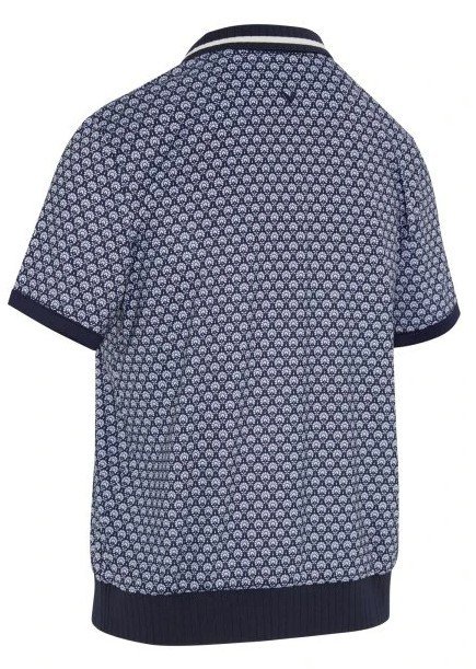 Callaway Scarf Geo Printed polo de mujer, peacoat
