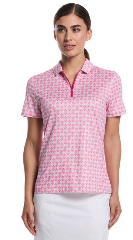 Callaway Deco Geo Print polo de mujer, fuchsia purple