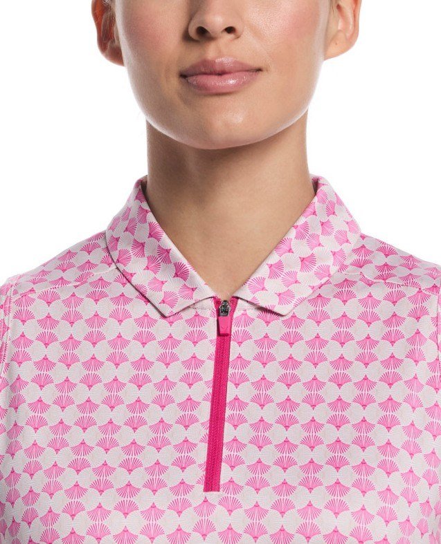 Callaway Deco Geo Print polo de mujer, fuchsia purple