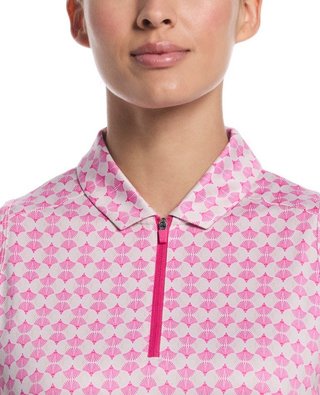 Callaway Deco Geo Print polo de mujer, fuchsia purple