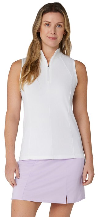 Callaway Rib Play Sleeveless polo de mujer, brilliant white