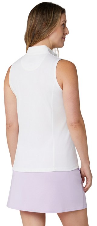 Callaway Rib Play Sleeveless polo de mujer, brilliant white