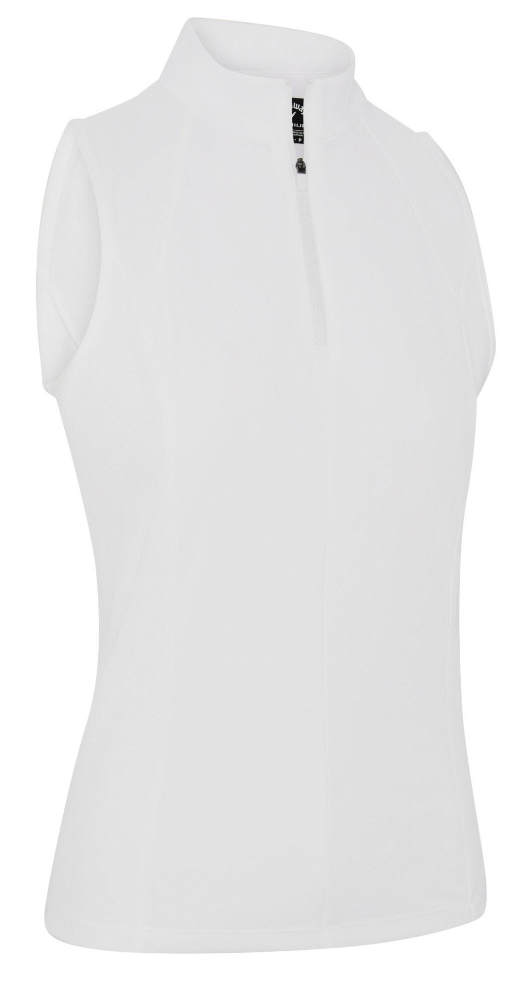 Callaway Rib Play Sleeveless polo de mujer, brilliant white