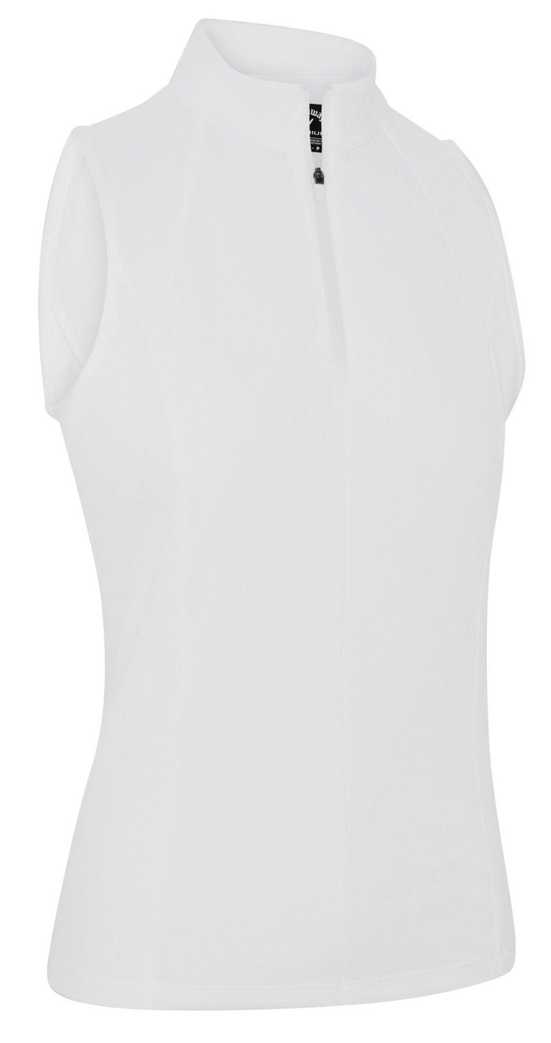 Callaway Rib Play Sleeveless polo de mujer, brilliant white