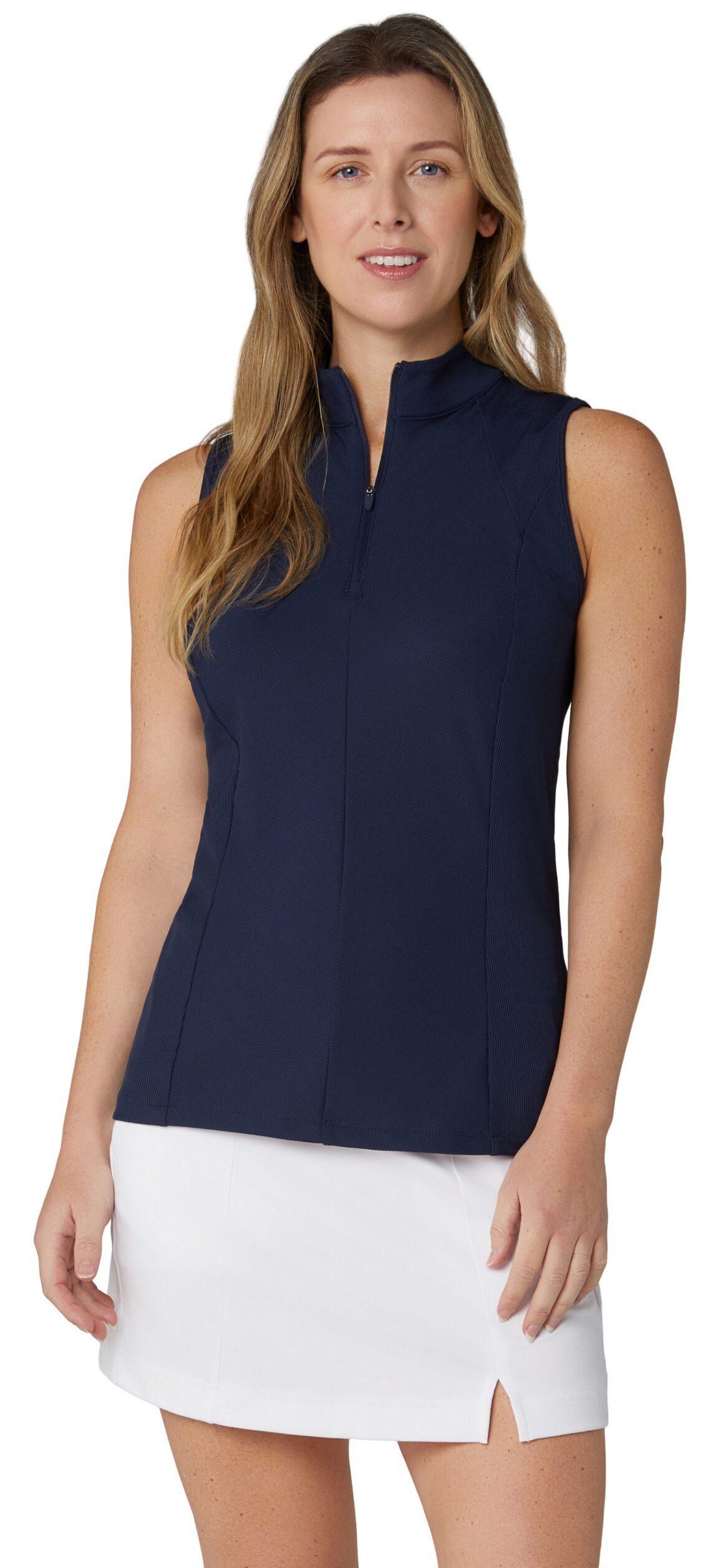 Callaway Rib Play Sleeveless polo de mujer, peacoat