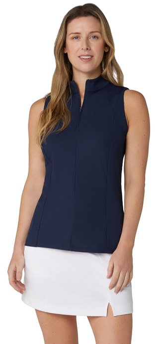 Callaway Rib Play Sleeveless polo de mujer, peacoat