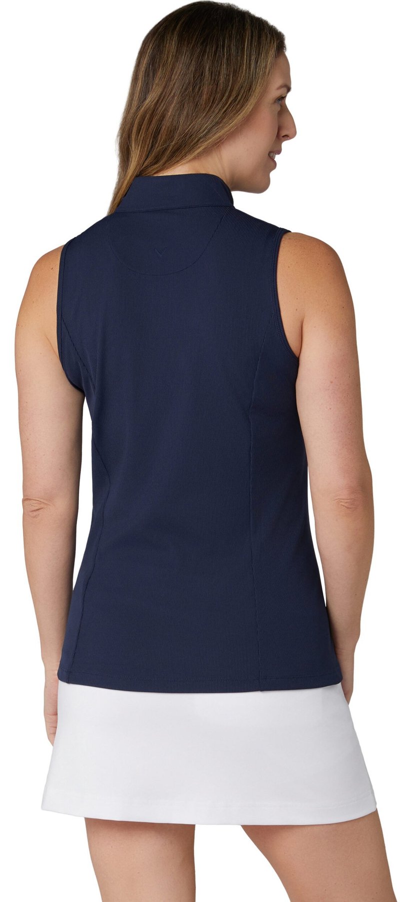Callaway Rib Play Sleeveless polo de mujer, peacoat