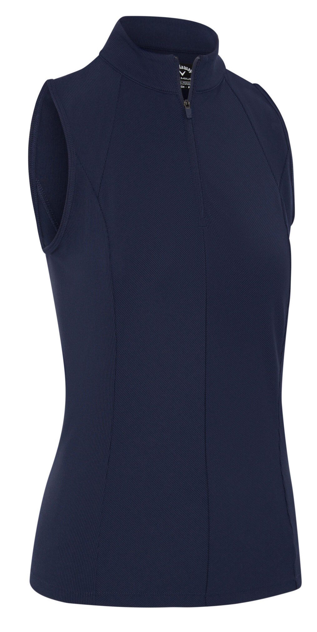 Callaway Rib Play Sleeveless polo de mujer, peacoat