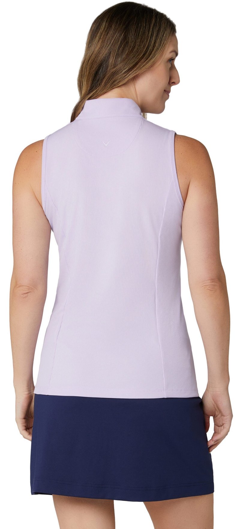 Callaway Rib Play Sleeveless polo de mujer, lila pastel