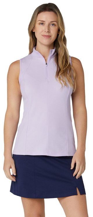 Callaway Rib Play Sleeveless polo de mujer, lila pastel
