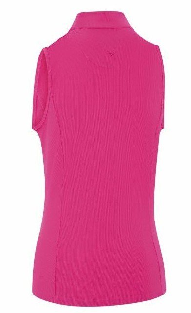 Callaway Rib Play Sleeveless polo de mujer, fuchsia purple