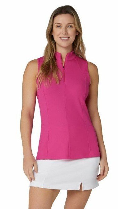 Callaway Rib Play Sleeveless polo de mujer, fuchsia purple