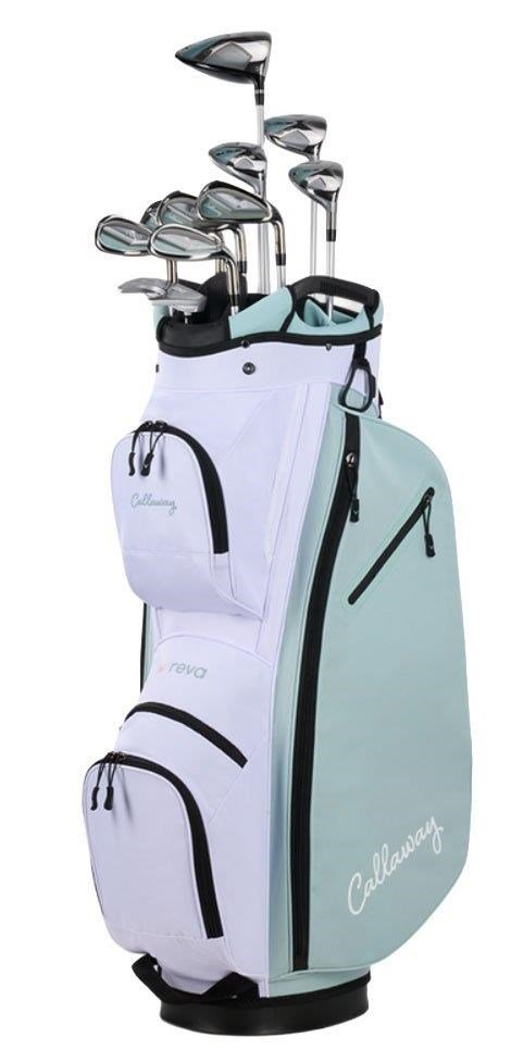 Callaway Reva 26 11PC Peach/Surf set de golf para mujer (grafito), diestras + bolsa de carro
