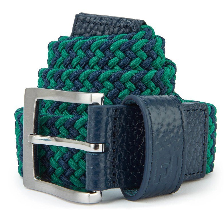 FootJoy Braided cinturón unisex, navy/field green