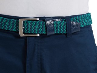 FootJoy Braided cinturón unisex, navy/field green