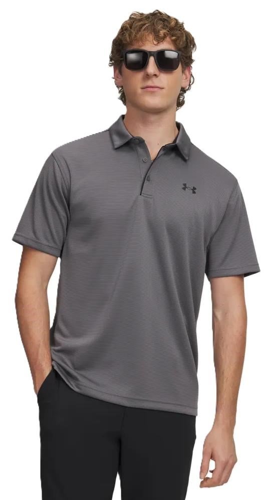 Under Armour Tech polo de hombre, grafito/negro