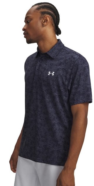 Under Armour Playoff 3.0 Printed polo para hombre, midnight navy/white