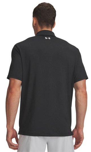 Under Armour Playoff Jacquard polo de hombre, negro/antracita