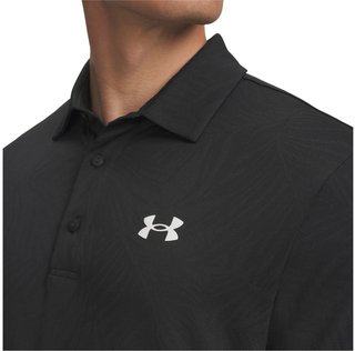Under Armour Playoff Jacquard polo de hombre, negro/antracita