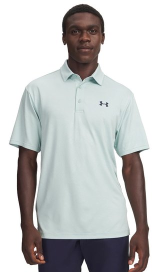 Under Armour Playoff Jacquard polo de hombre, enamel blue/illusion green