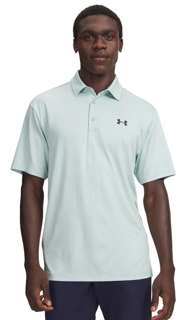 Under Armour Playoff Jacquard polo de hombre, enamel blue/illusion green