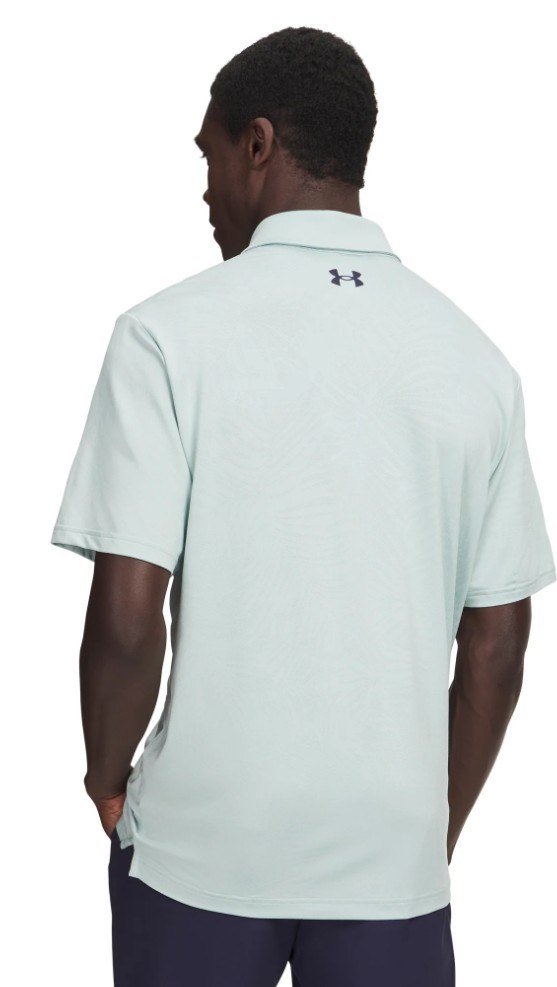 Under Armour Playoff Jacquard polo de hombre, enamel blue/illusion green