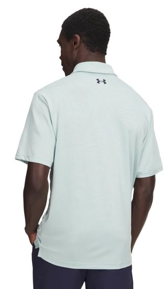 Under Armour Playoff Jacquard polo de hombre, enamel blue/illusion green