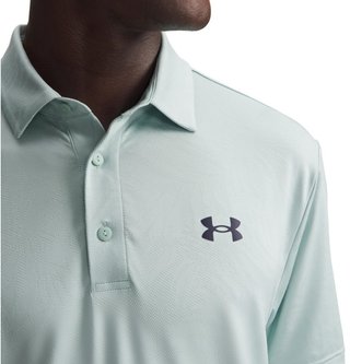 Under Armour Playoff Jacquard polo de hombre, enamel blue/illusion green