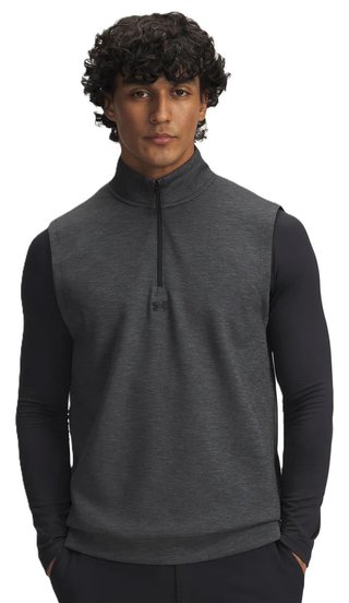 Under Armour Drive Midlayer chaqueta sin mangas para hombre, negra