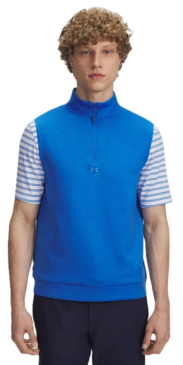 Under Armour Drive Midlayer chaqueta sin mangas para hombre, azul marino