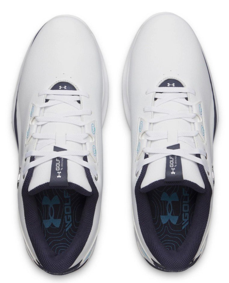 Under Armour Drive Fade 2 Spikeless zapatos de golf para hombre, blancos