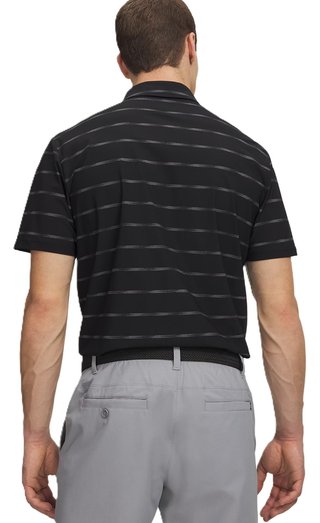 Under Armour Drive Chill Printed polo de hombre, negro/castlerock/halo gray