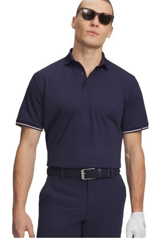 Under Armour Dry Pique polo de hombre, midnight navy/prime pink