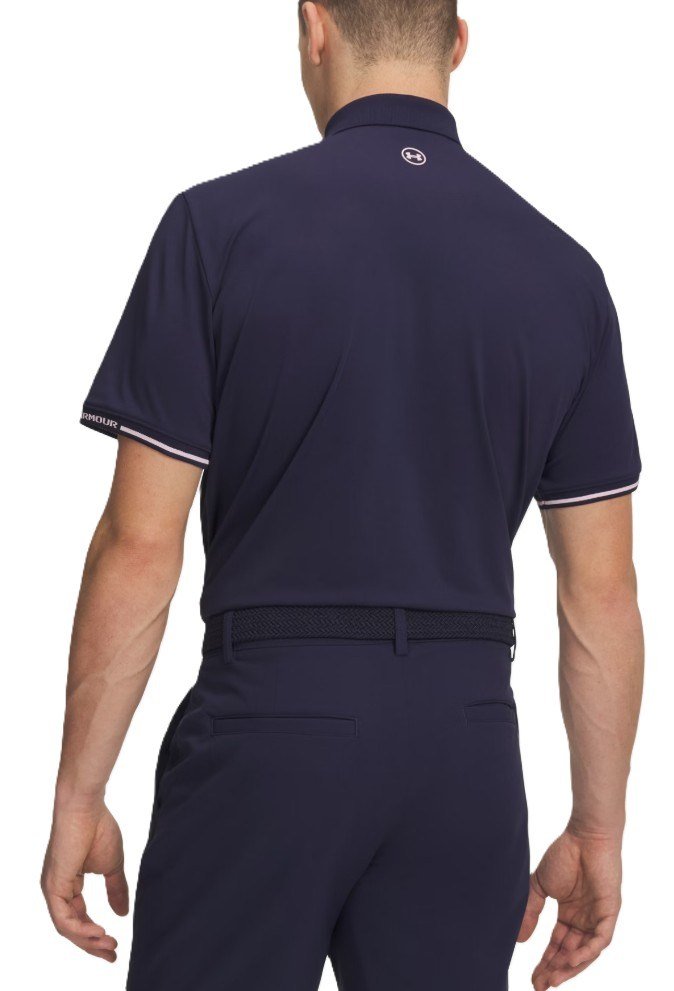 Under Armour Dry Pique polo de hombre, midnight navy/prime pink