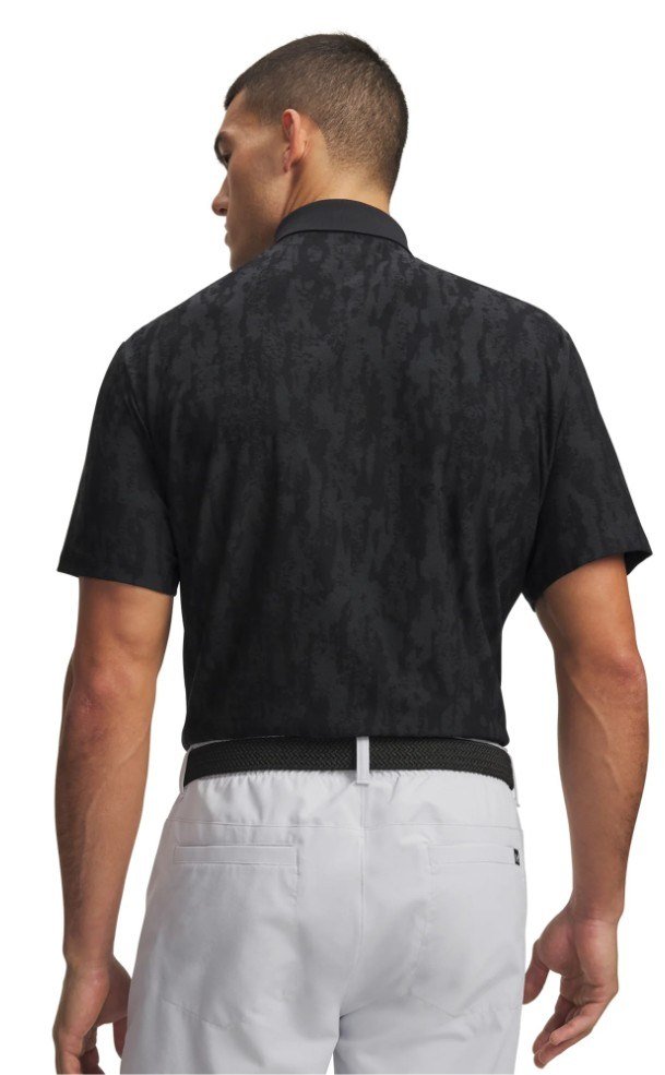 Under Armour Dry Jacquard polo de hombre, negro/antracita