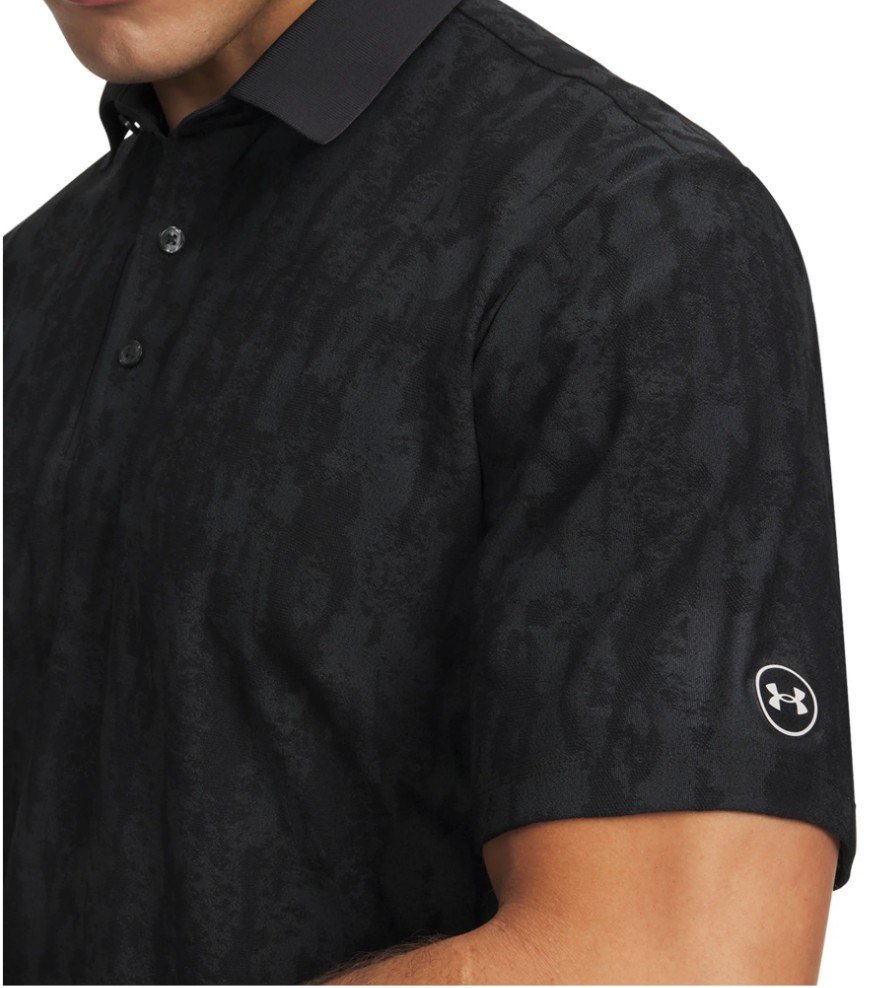 Under Armour Dry Jacquard polo de hombre, negro/antracita
