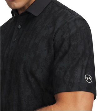 Under Armour Dry Jacquard polo de hombre, negro/antracita