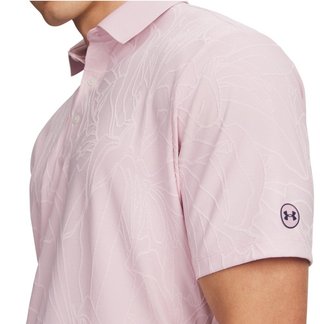 Under Armour Dry Jacquard polo de hombre, prime pink/pink dusk